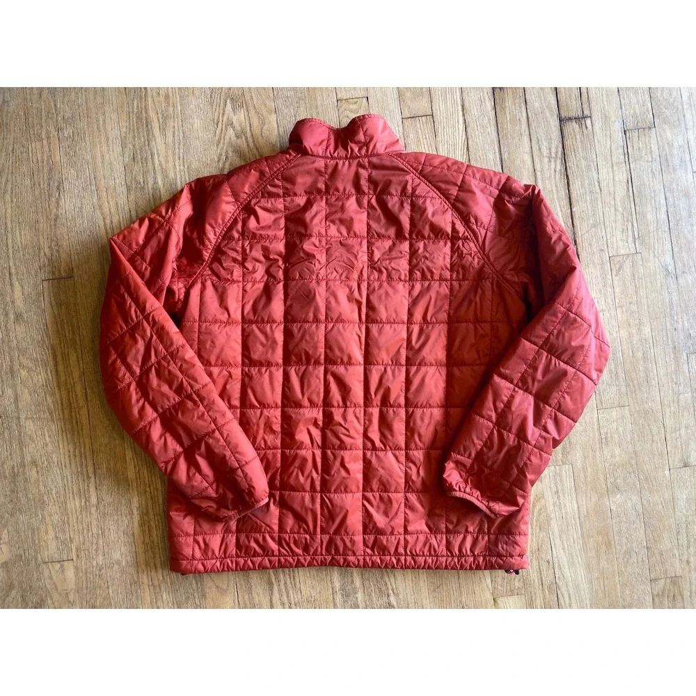 LL‎ Bean Mens XXL Tall PrimaLoft Stowaway Polartec Jacket Orange Puffer Gorpcore